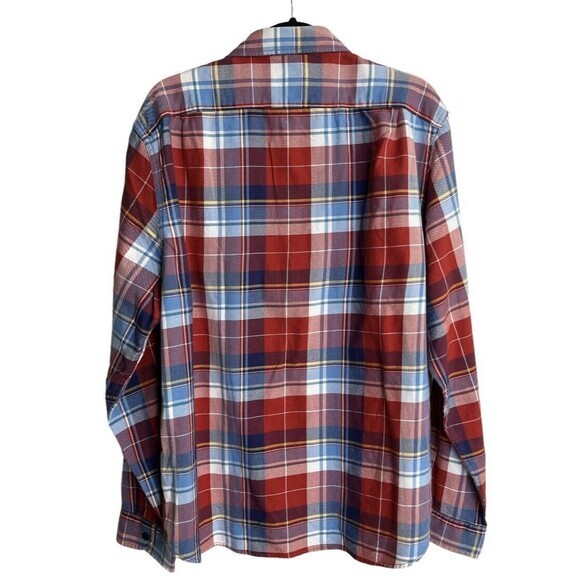 J Crew Sportsmens Outfitters Midweight Plaid Flannel Shirt Mens‎ Size XL G6941 - Picture 2 of 11